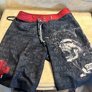Men’s Affliction board shorts
